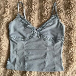 Garage Mesh Lace Tank Top